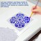 64PCS Mandala Dot Painting Stencils Set (90×90mm) – Reusable Artistic Creation Templates for Murals, Books, Fabric, Wood, Glass, DIY Crafts & Home Decor